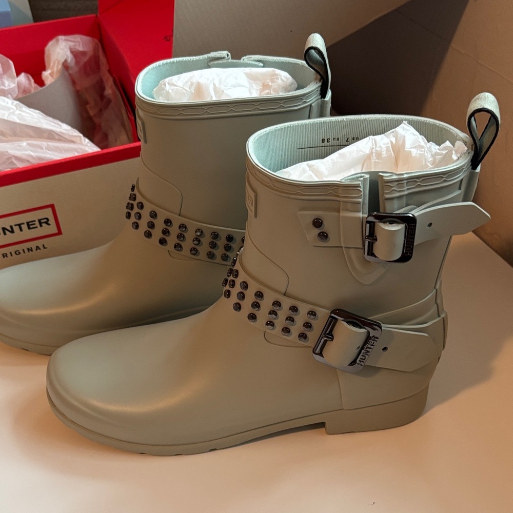 Hunter Women's Studded Rain Boots - Sea Spray